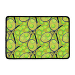 Tennis Ball And Racket Pattern Print Kitchen Mat
