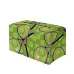 Tennis Ball And Racket Pattern Print Leather Tissue Box Cover