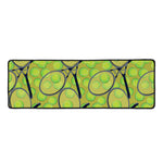 Tennis Ball And Racket Pattern Print Long Kitchen Mat