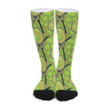 Tennis Ball And Racket Pattern Print Long Socks
