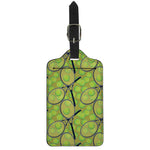 Tennis Ball And Racket Pattern Print Luggage Tag