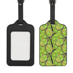 Tennis Ball And Racket Pattern Print Luggage Tag