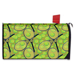 Tennis Ball And Racket Pattern Print Mailbox Cover