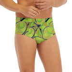 Tennis Ball And Racket Pattern Print Men's Briefs