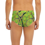 Tennis Ball And Racket Pattern Print Men's Briefs