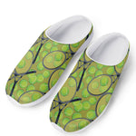 Tennis Ball And Racket Pattern Print Mesh Casual Shoes