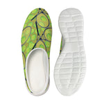 Tennis Ball And Racket Pattern Print Mesh Casual Shoes