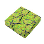 Tennis Ball And Racket Pattern Print Outdoor Seat Cushion Cover
