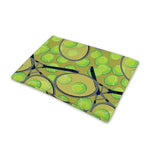 Tennis Ball And Racket Pattern Print Pet Cooling Mat Cover