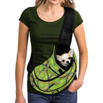 Tennis Ball And Racket Pattern Print Pet Sling Carrier