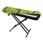 Tennis Ball And Racket Pattern Print Piano Keyboard Cover