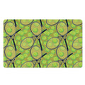 Tennis Ball And Racket Pattern Print Polyester Doormat