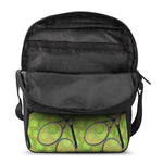 Tennis Ball And Racket Pattern Print Rectangular Crossbody Bag