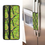 Tennis Ball And Racket Pattern Print Refrigerator Handle Covers