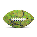 Tennis Ball And Racket Pattern Print Rugby Ball