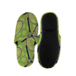 Tennis Ball And Racket Pattern Print Slippers