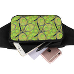 Tennis Ball And Racket Pattern Print Waist Bag
