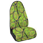 Tennis Ball And Racket Pattern Print Waterproof Car Seat Cover