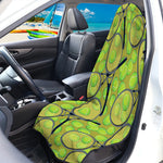 Tennis Ball And Racket Pattern Print Waterproof Car Seat Cover