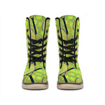 Tennis Ball And Racket Pattern Print Winter Boots