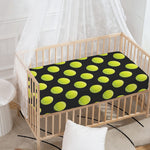 Tennis Balls Pattern Print Baby Crib Sheet