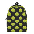 Tennis Balls Pattern Print School Backpack