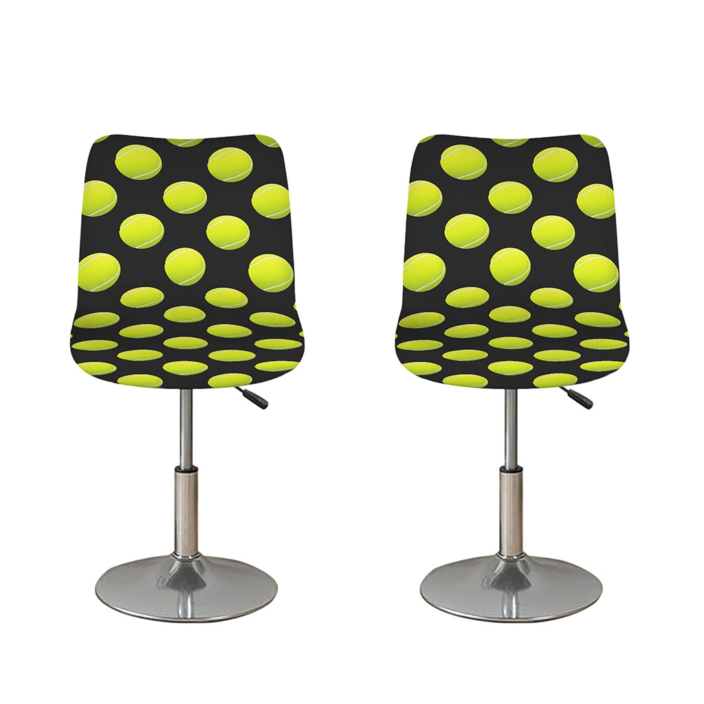 Tennis Balls Pattern Print Bar Stool Covers