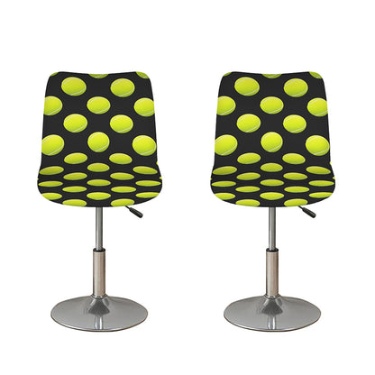Tennis Balls Pattern Print Bar Stool Covers