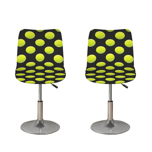 Tennis Balls Pattern Print Bar Stool Covers