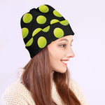 Tennis Balls Pattern Print Beanie