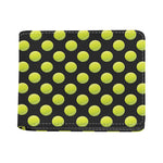 Tennis Balls Pattern Print Bifold Wallet