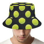 Tennis Balls Pattern Print Bucket Hat