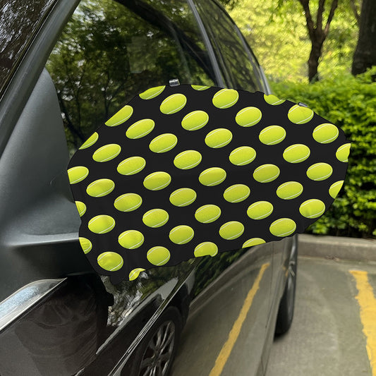 Tennis Balls Pattern Print Car Side Mirror Covers