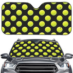 Tennis Balls Pattern Print Car Windshield Sun Shade