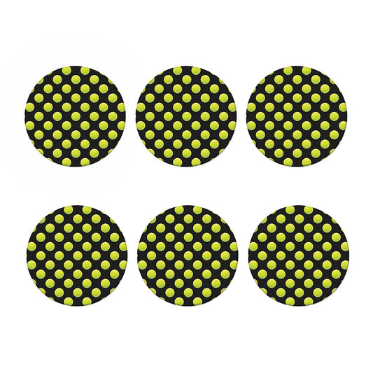 Tennis Balls Pattern Print Coaster Set