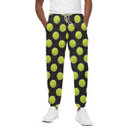 Tennis Balls Pattern Print Cotton Pants