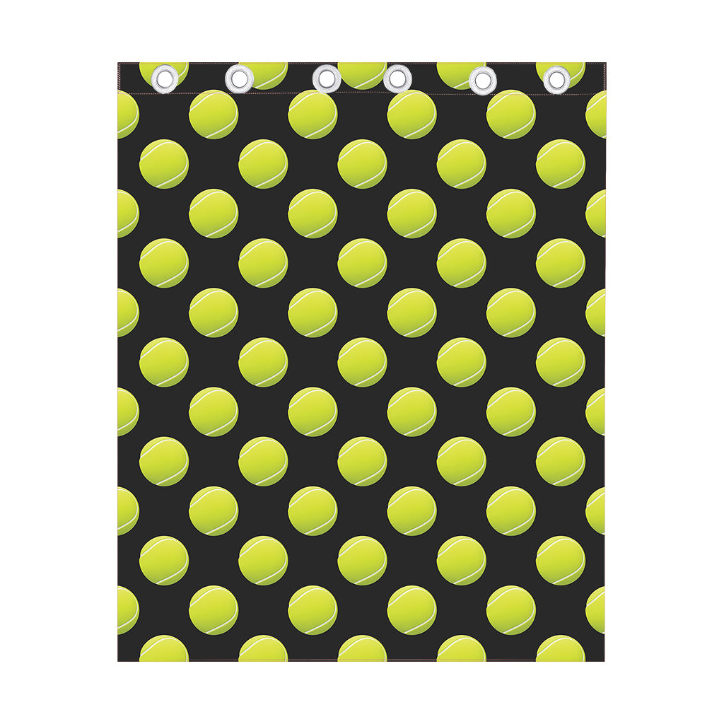 Tennis Balls Pattern Print Curtain