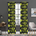 Tennis Balls Pattern Print Curtain