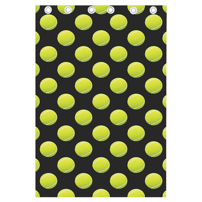 Tennis Balls Pattern Print Curtain