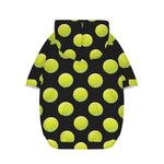 Tennis Balls Pattern Print Dog Zip Up Hoodie