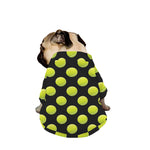 Tennis Balls Pattern Print Dog Zip Up Jacket