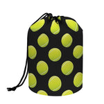 Tennis Balls Pattern Print Drawstring Makeup Bag
