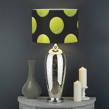 Tennis Balls Pattern Print Drum Lamp Shade