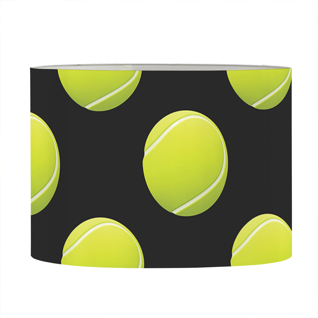 Tennis Balls Pattern Print Drum Lamp Shade