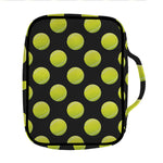 Tennis Balls Pattern Print Front Pocket Bible Bag