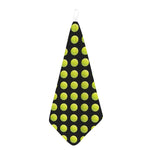 Tennis Balls Pattern Print Hand Towel