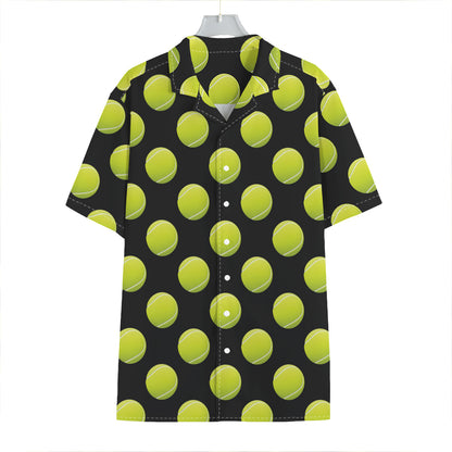 Tennis Balls Pattern Print Hawaiian Shirt