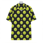 Tennis Balls Pattern Print Hawaiian Shirt