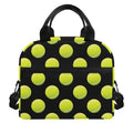 Tennis Balls Pattern Print Insulated Lunch Bag