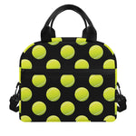 Tennis Balls Pattern Print Insulated Lunch Bag